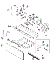 02 - Compressor (Rev 12) parts for Maytag Refrigerator PTB21BBGRQ from AppliancePartsPros.com