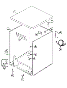 01 - Cabinet Parts For Maytag Dryer Pye2300ayw From Appliancepartspros.Com