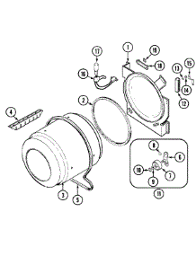 06 - Tumbler parts for Maytag Dryer PYE3200AYW from AppliancePartsPros.com