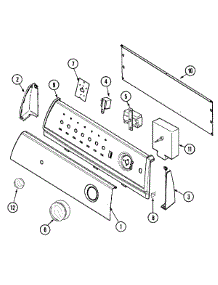 02 - Control Panel Parts For Maytag Dryer Pyg2300aww From Appliancepartspros.Com