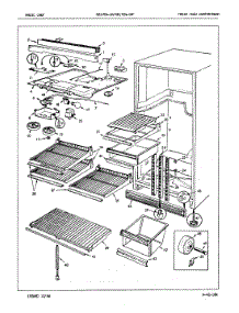 03 - Fresh Food Compartment parts for Magic Chef Refrigerator RB17EA-2A / 7C03A from AppliancePartsPros.com