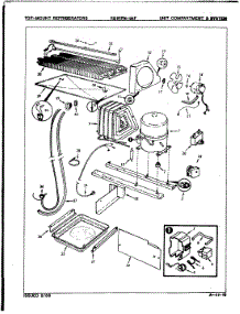 03 - Unit Compartment & System parts for Magic Chef Refrigerator RB17FN1AF / 7D66A from AppliancePartsPros.com