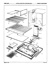 02 - Freezer Compartment parts for Magic Chef Refrigerator RB17FN2AF / 8C46A from AppliancePartsPros.com
