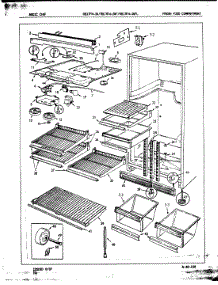 03 - Fresh Food Compartment parts for Magic Chef Refrigerator RB17FY-2A / 7C13B from AppliancePartsPros.com