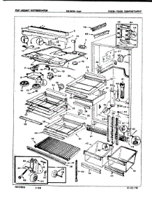 02 - Fresh Food Compartment parts for Magic Chef Refrigerator RB18FN-3AW / 7B20A from AppliancePartsPros.com