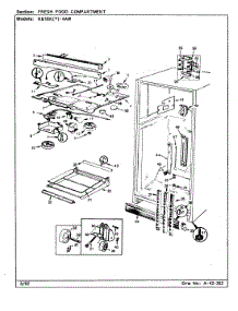 04 - Fresh Food Compartment parts for Magic Chef Refrigerator RB18KN-4AW / BG42A from AppliancePartsPros.com