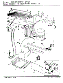 05 - Unit Compartment & System parts for Magic Chef Refrigerator RB18KN-4AW / AG43B from AppliancePartsPros.com