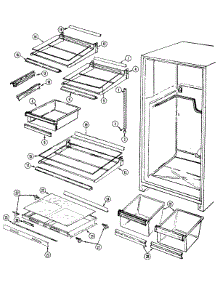 06 - Shelves & Accessories parts for Magic Chef Refrigerator RB193TCV from AppliancePartsPros.com