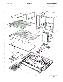 02 - Freezer Compartment parts for Magic Chef Refrigerator RB19FA-3A / 5E77A from AppliancePartsPros.com