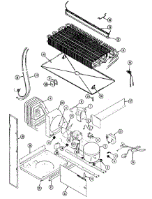 07 - Unit Compartment & System parts for Magic Chef Refrigerator RB212TM from AppliancePartsPros.com