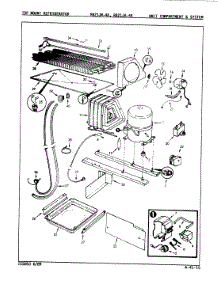 05 - Unit Compartment & System parts for Magic Chef Refrigerator RB21JA-4A / 9A24C from AppliancePartsPros.com