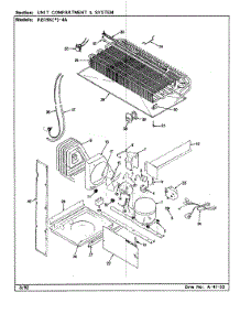 08 - Unit Compartment & System parts for Magic Chef Refrigerator RB21KA-4A / BG71B from AppliancePartsPros.com