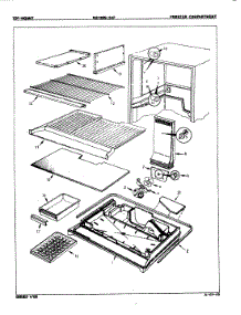 02 - Freezer Compartment parts for Magic Chef Refrigerator RB23HA-3AF / 7D35A from AppliancePartsPros.com