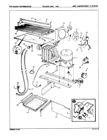 04 - Unit Compartment & System parts for Magic Chef Refrigerator RB23HA-3AW / 8B23A from AppliancePartsPros.com