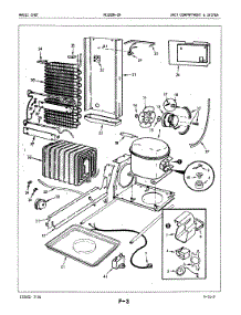 03 - Unit Compartment & System parts for Magic Chef Refrigerator RC20EN-2A / 5M41A from AppliancePartsPros.com