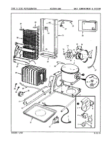 02 - Unit Compartment & System parts for Magic Chef Refrigerator RC20FY-3AW / 5N35A from AppliancePartsPros.com