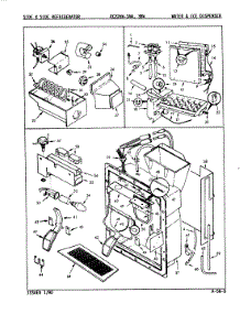 06 - Water & Ice Dispenser parts for Magic Chef Refrigerator RC22HA-3AW / 8N79A from AppliancePartsPros.com