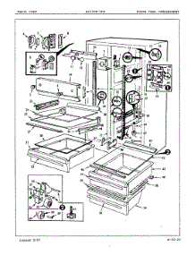 03 - Fresh Food Compartment parts for Magic Chef Refrigerator RC24FA-3PW / 5N59A from AppliancePartsPros.com