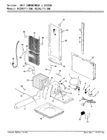 07 - Unit Compartment & System parts for Magic Chef Refrigerator RC24LN-3AW / BS82A from AppliancePartsPros.com
