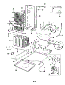 05 - Unit Compartment & System parts for Magic Chef Refrigerator RD22EY-3A / 5M43A from AppliancePartsPros.com