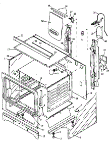03 - Cabinet Section parts for Amana Range RLN383UL / P1142822N L from AppliancePartsPros.com