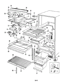 03 - Fresh Food Compartment parts for Magic Chef Refrigerator RNB19EY-3A / 5C78B from AppliancePartsPros.com