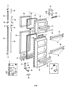 02 - Freezer Door parts for Magic Chef Refrigerator RNC20EY-3A / 5M67A from AppliancePartsPros.com