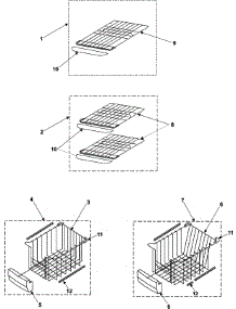 05 - Freezer Shelves parts for Samsung Refrigerator RS253BABB from AppliancePartsPros.com