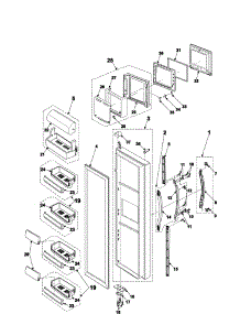 11 - Refrigerator Door parts for Samsung Refrigerator RS2577SW from AppliancePartsPros.com