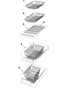 05 - Freezer Shelves parts for Samsung Refrigerator RS2621SW from AppliancePartsPros.com