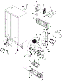 09 - Machine Compartment-Compressor parts for Samsung Refrigerator RS265LABP from AppliancePartsPros.com