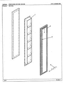 03 - Freezer Inner Door parts for Maytag Refrigerator RSC20A / AM01C from AppliancePartsPros.com