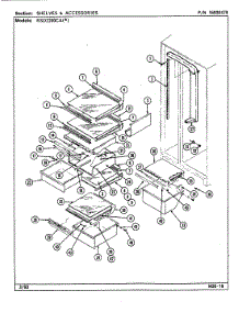 08 - Shelves & Accessories parts for Maytag Refrigerator RSD2200CAL / DM12A from AppliancePartsPros.com