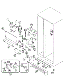 04 - Fresh Food Compartment parts for Maytag Refrigerator RSW2200EAM from AppliancePartsPros.com