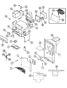 14 - Ice & Water Dispenser (Rev.11) parts for Admiral Refrigerator RSW2400CKL from AppliancePartsPros.com