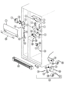 03 - Fresh Food Compartment parts for Maytag Refrigerator RSW2700DAE from AppliancePartsPros.com