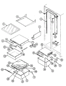 08 - Shelves & Accessories parts for Maytag Refrigerator RSW2700DAE from AppliancePartsPros.com