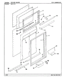 02 - Inner Door parts for Maytag Refrigerator RTC17A / BH26D from AppliancePartsPros.com