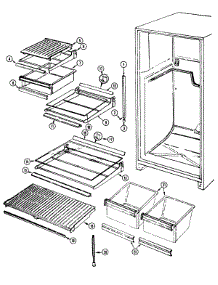 05 - Shelves & Accessories parts for Admiral Refrigerator RTCA176AAM from AppliancePartsPros.com