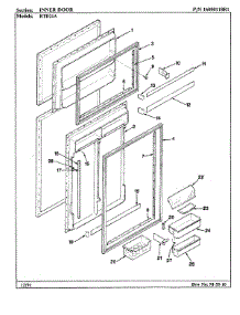 04 - Inner Door parts for Maytag Refrigerator RTD21A / BH71A from AppliancePartsPros.com