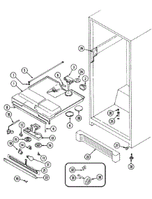 04 - Fresh Food Compartment parts for Maytag Refrigerator RTV1900DAE from AppliancePartsPros.com