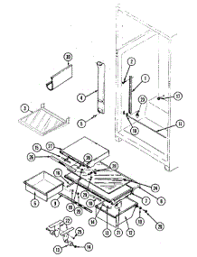 07 - Shelves & Accessories parts for Maytag Refrigerator RTW22E1DAE from AppliancePartsPros.com