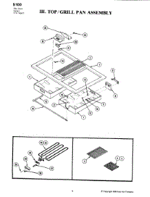 06 - Top parts for Jenn-Air Cartridge S100 from AppliancePartsPros.com