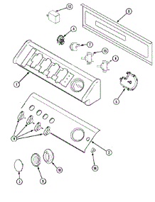 02 - Control Panel parts for Maytag Washer SAV3655AWW from AppliancePartsPros.com