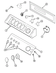 02 - Control Panel parts for Maytag Washer SAV405DEWW from AppliancePartsPros.com