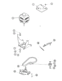 04 - Motor, Pump And Idler Assembly parts for Maytag Washer SAV4655AWW from AppliancePartsPros.com