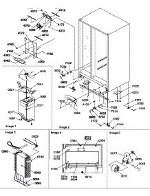 03 - Drain System, Rollers, And Evap Assy parts for Amana Refrigerator SCD25TL / P1190426W L from AppliancePartsPros.com