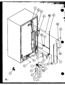 02 - Cabinet Back parts for Amana Refrigerator SQD25MBW / P1153402W W from AppliancePartsPros.com