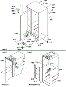 02 - Cabinet Parts parts for Amana Refrigerator SQD25VW / P1314202W W from AppliancePartsPros.com
