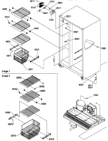 05 - Fz Shelves And Light parts for Amana Refrigerator SQD25VW / P1314202W W from AppliancePartsPros.com
